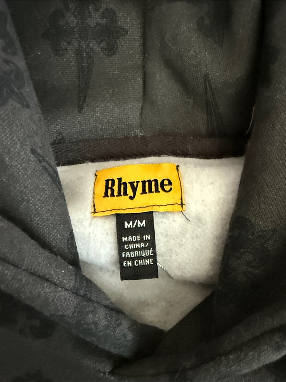 Men's Dark Gray Graphic Pullover Hoodie - Picture 2 of 3